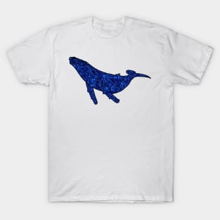 Blue stars Galaxy whale T-Shirt